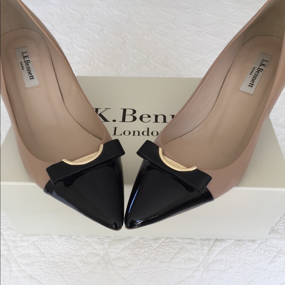 L.K. Bennett Roxy Trench size 38.5 shoe.